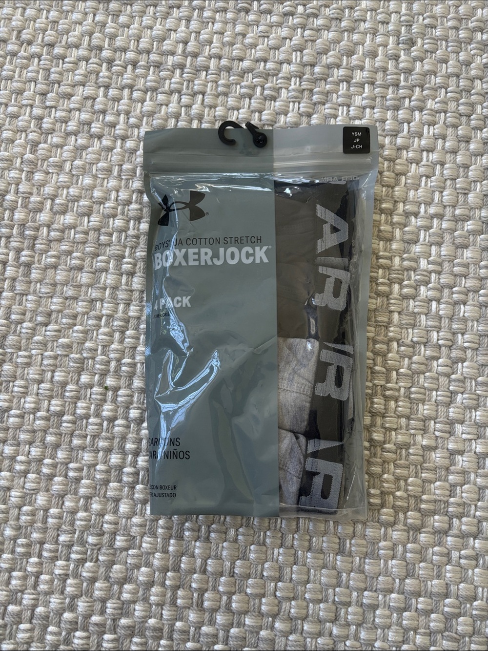 Under Armour Gray & Black Boxerjock Boxer Briefs Pack